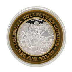 .999 Silver Foxwoods Resort Rhode Islands Casino $10 Limited Edition Gaming Toke