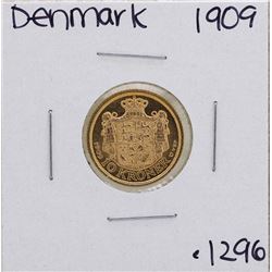 1909 Denmark Fredrick VIII 10 Kroner Gold Coin