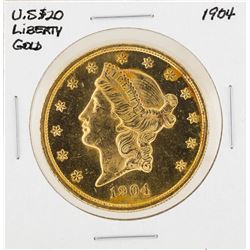 1904 $20 Liberty Head Double Eagle Gold Coin