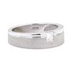 Image 1 : 18KT White Gold 0.25 ctw Diamond Solitaire Band