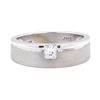 Image 2 : 18KT White Gold 0.25 ctw Diamond Solitaire Band