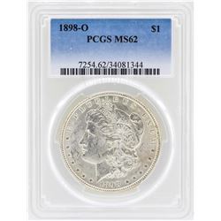 1898-O $1 Morgan Silver Dollar Coin PCGS MS62