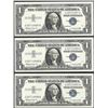Image 1 : Lot of (3) Consecutive 1957B $1 Silver Certificate Notes