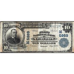 1902 PB $10 Newton, IL National Currency Note CH# 5869