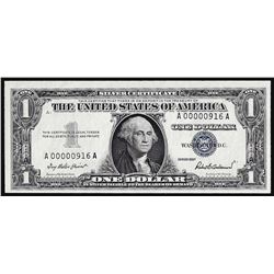 1957 $1 Silver Certificate Note Low Serial 3 Digit Number