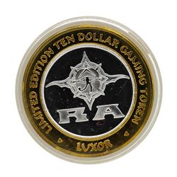 .999 Silver Luxor Las Vegas, NV Casino $10 Casino Limited Edition Gaming Token