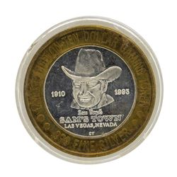 .999 Silver Sam's Town Las Vegas, NV $10 Casino Limited Edition Gaming Token
