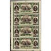 Image 1 : Uncut Sheet of 1800's $5 Citizens Bank of Louisiana Obsolete Notes