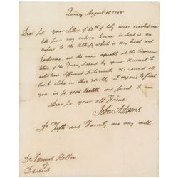 John Adams Autograph Letter Signed