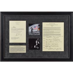 John F. Kennedy and Moonwalkers Signed Display
