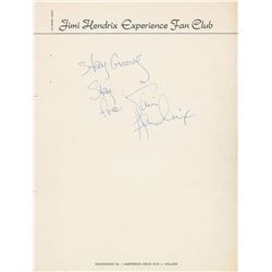 Jimi Hendrix Experience Signatures