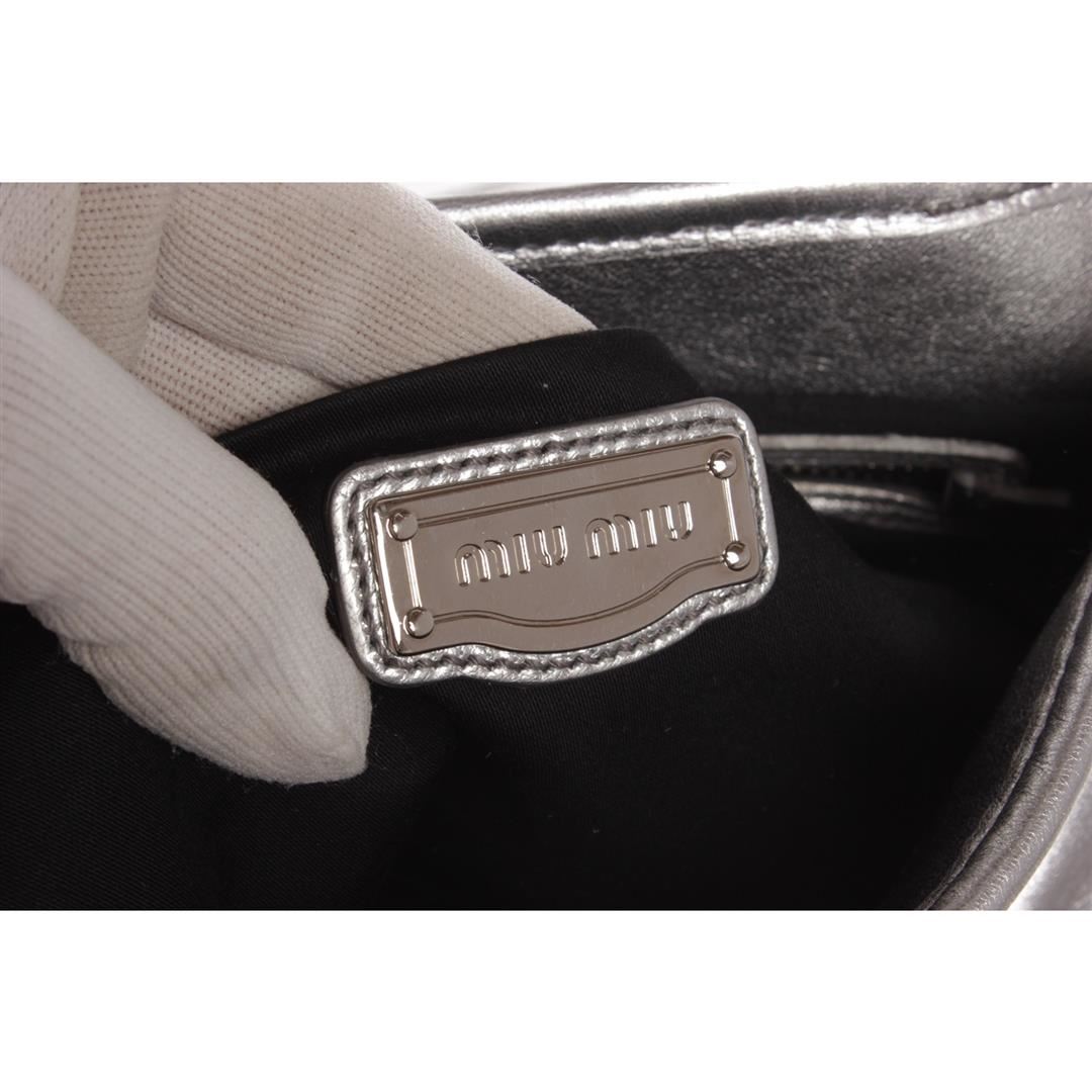 miu confidential matelassé leather bag