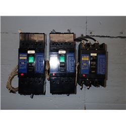 MITSUBISHI NF30-SS NO-FUSE BREAKER *LOT OF 3*