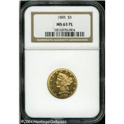 1885 $5 MS63 Prooflike NGC. 1885 $5 MS63 Prooflike NGC.