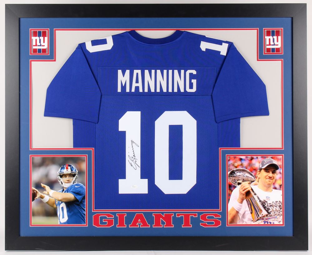 eli manning autographed jersey