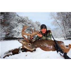 4 Day 1x1 Guided Whitetail Deer Hunt (up to 160” SCI) for One Hunter and 1 Non-Hunter