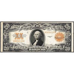 1922 $20 Gold Certificate Note
