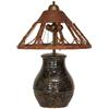 Image 1 : Fulper lamp, ribbed form with high glaze 