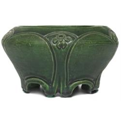 Art Pottery vase and flower frog