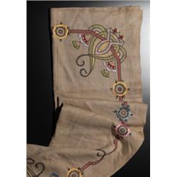 Arts & Crafts tablecloth embroidered