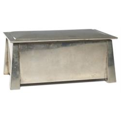 Arts & Crafts box, nickel silver