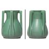 Image 1 : Teco vase four handled form green matt glaze