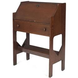 Arts & Crafts desk, fall front form