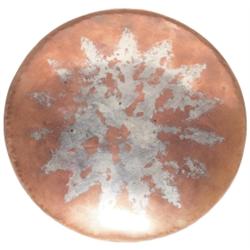 Linossier plate, hand-hammered copper 
