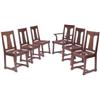 Image 1 : Prairie School dining chairs, set of six