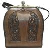 Image 1 : Arts & Crafts handbag, leather