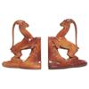 Image 1 : Cowan bookends, pair, elk mottled orange 