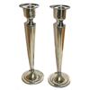 Image 1 : Pairpoint candlesticks, pair, nickel silver