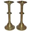 Image 1 : Gorham candlesticks, pair bronze metal