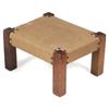 Image 1 : Arts & Crafts footstool, peg construction 