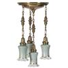 Image 1 : Fostoria chandelier shades pulled feather
