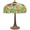 Image 1 : Duffner lamp, large leaded glass shade 
