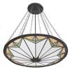 Image 1 : Prairie School chandelier, large form