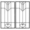 Image 1 : Prairie School beveled glass windows, pair