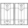 Image 1 : Prairie School beveled glass windows, pair