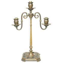 Oscar Bach candelabra, bronze form 