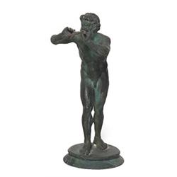 Bronze figural, Pan with flutes