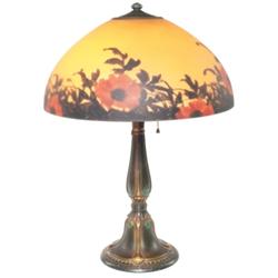 Jefferson lamp, reverse painted shade 