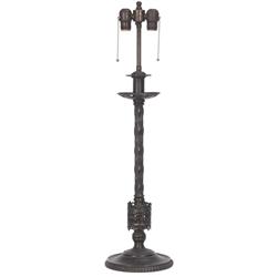 Oscar Bach table lamp, hammered bronze 