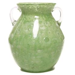 Schneider vase, attribution, large handled form