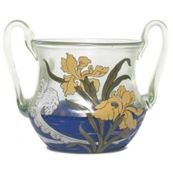 Fritz Heckert vase cameo design