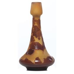 Gallé vase cameo floral design