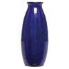 Image 1 : Loetz vase tapered form blue glass w/ bubbles