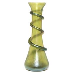 Loetz vase, slender form in green 