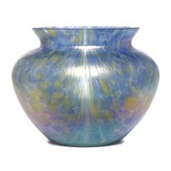 Loetz vase, shouldered squat form 