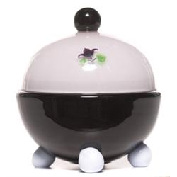 Loetz covered vessel, attributed to Bolek